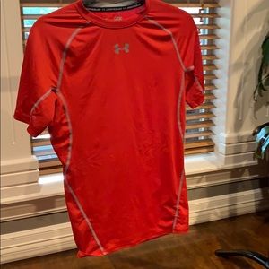 Boys red under armour compression shirt!